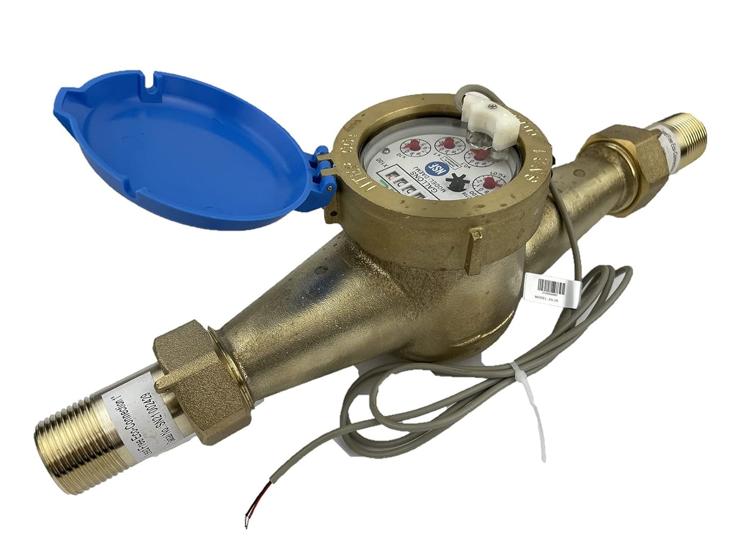 DAE MJ-100n 1in NTEP NSF61 Non Lead Water Meter with Couplings