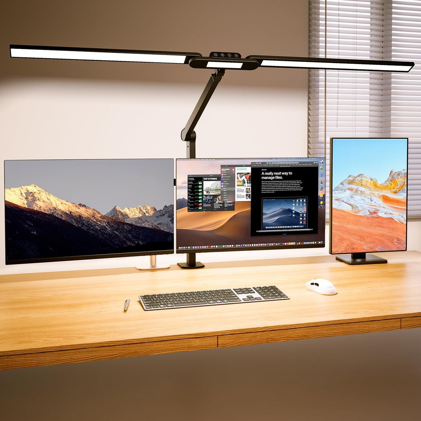 AUSDOM LED Desk Lamp: Ultra Bright Auto Dimming
