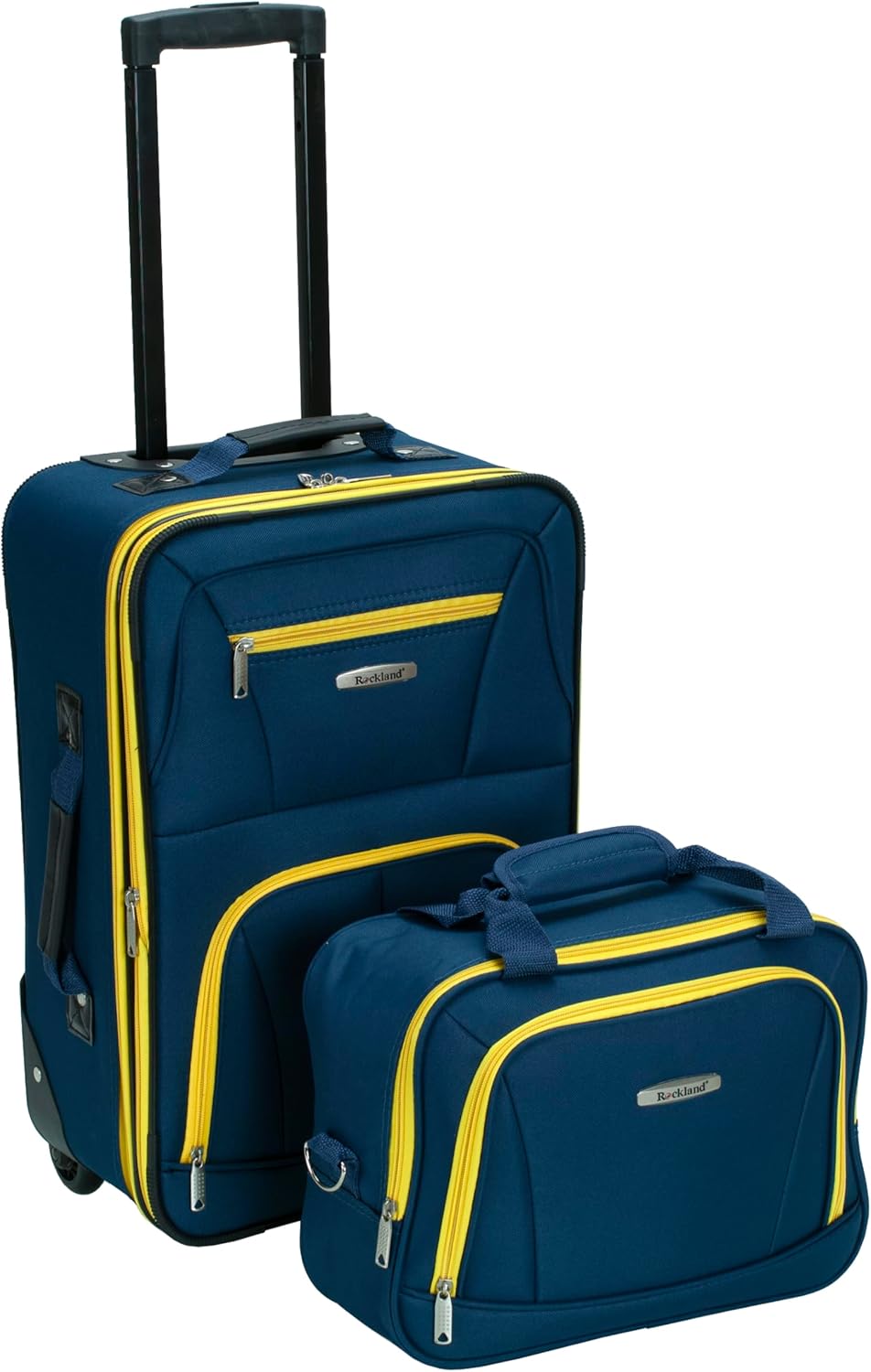 Rockland Fashion Softside Upright Luggage Set for Stylish Travel