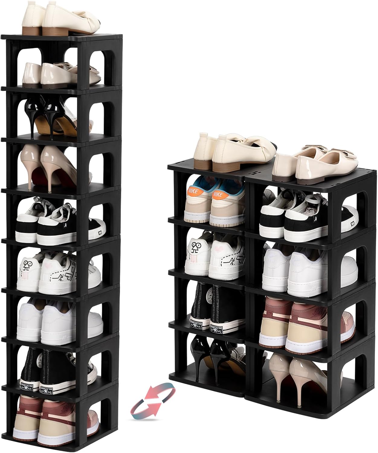10-Tier Small Shoe Rack for Efficient Closet and Entryway Storage