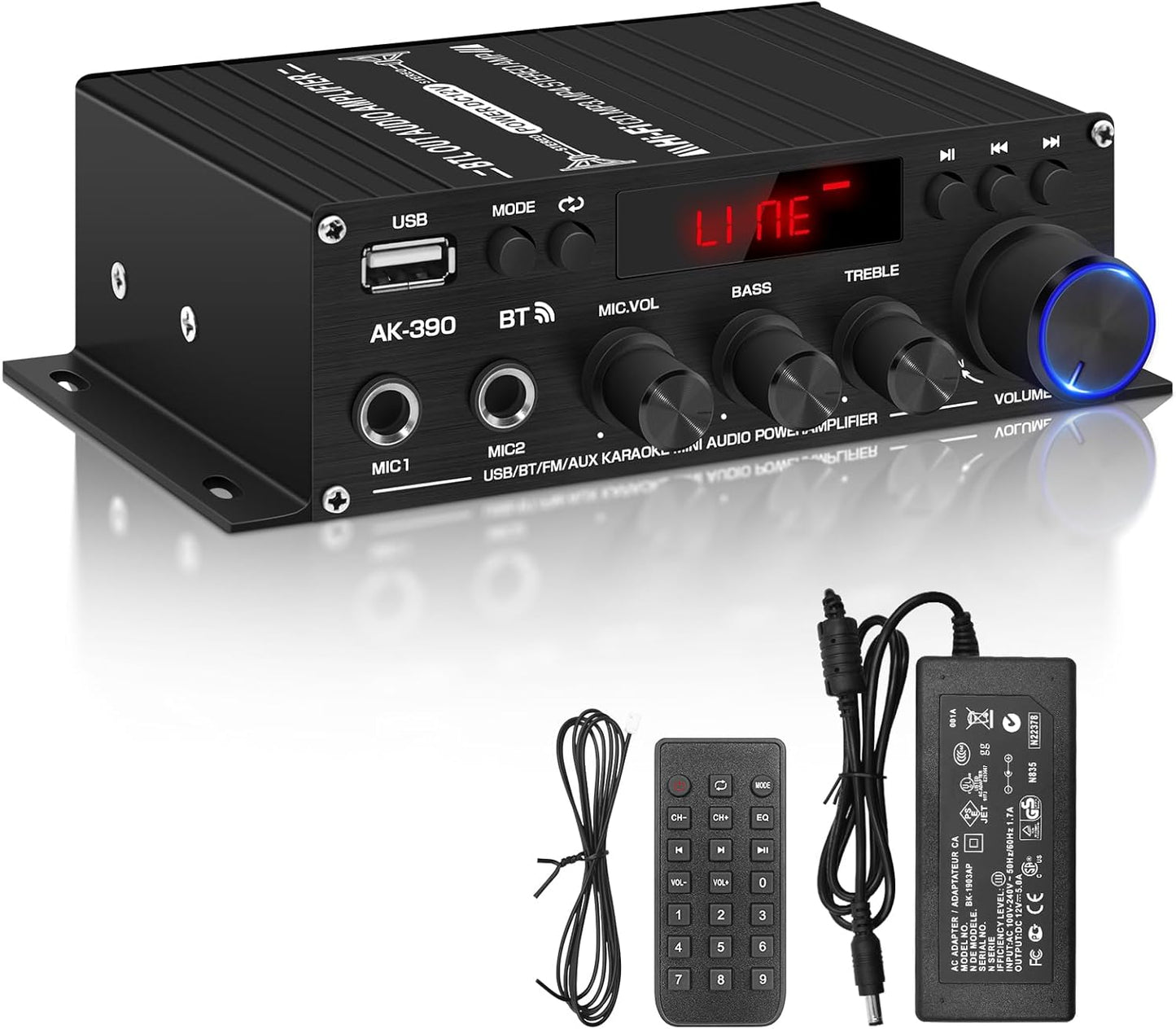 400W HiFi Bluetooth Stereo Amp - Ultimate Home Sound