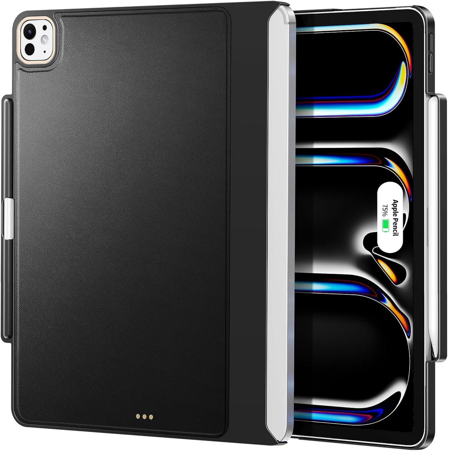 Apple Pencil Holder iPad Pro 13 Case - Durable Leather Cover