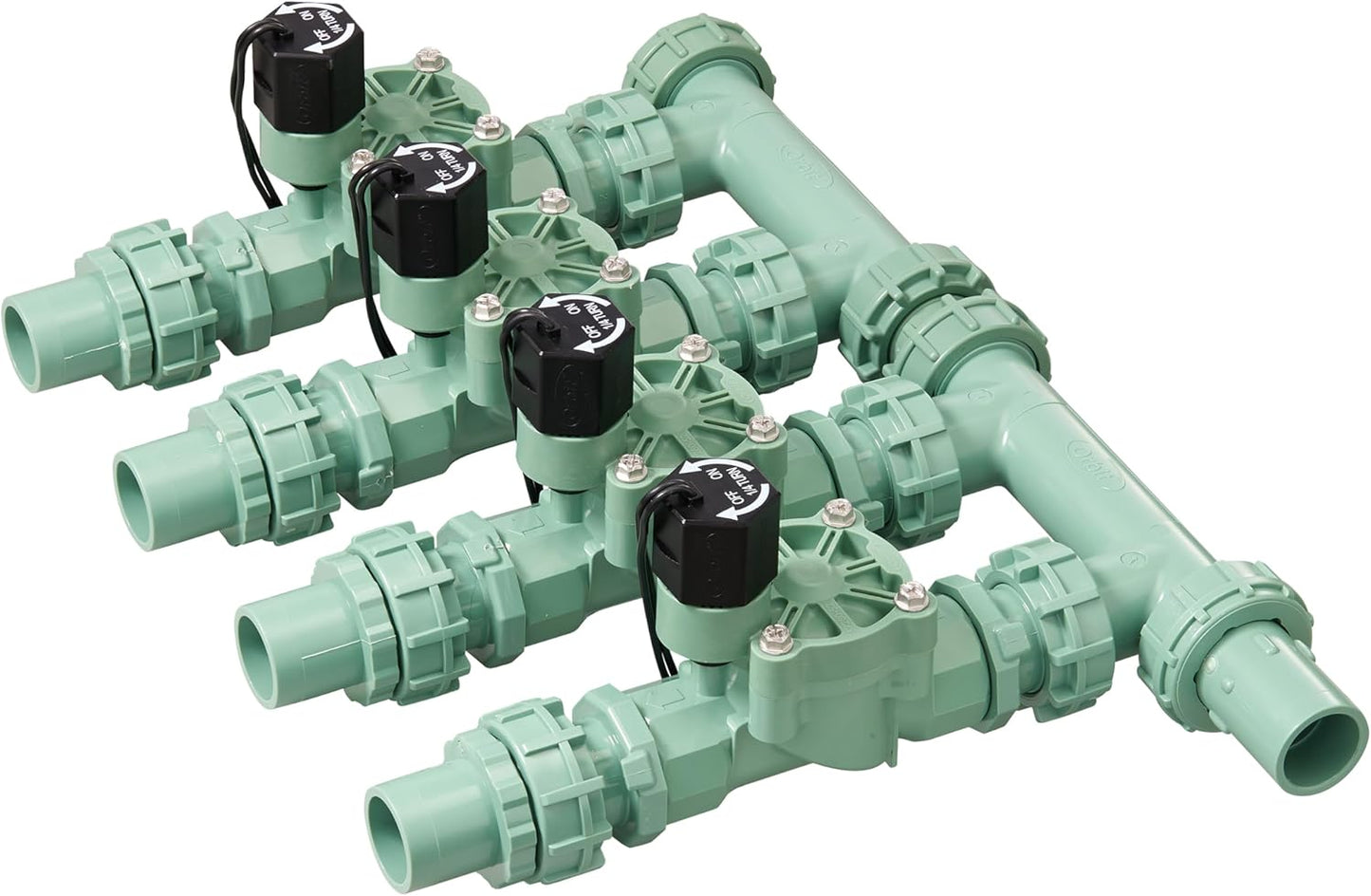 Orbit 57257 4-Valve Preassembled Sprinkler Manifold for Easy Install