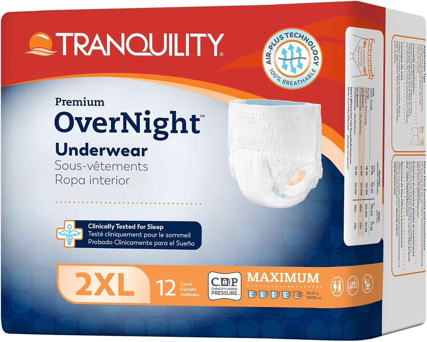 Tranquility Maximum Absorbency Underwear - All-Night Sleep