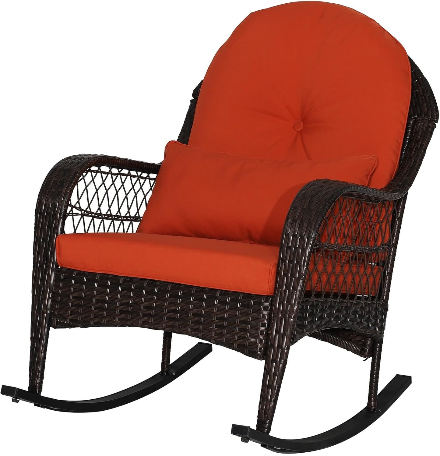 Comfy Rocker Chair w/Lumbar Support, Red