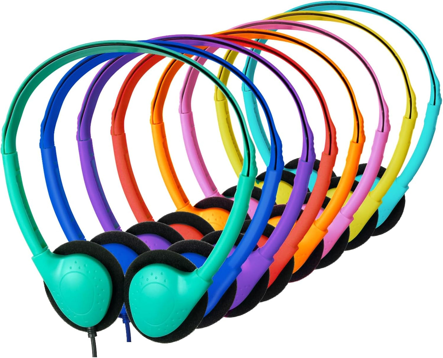 20 Pack Bulk Classroom Headphones for Students Kids School
