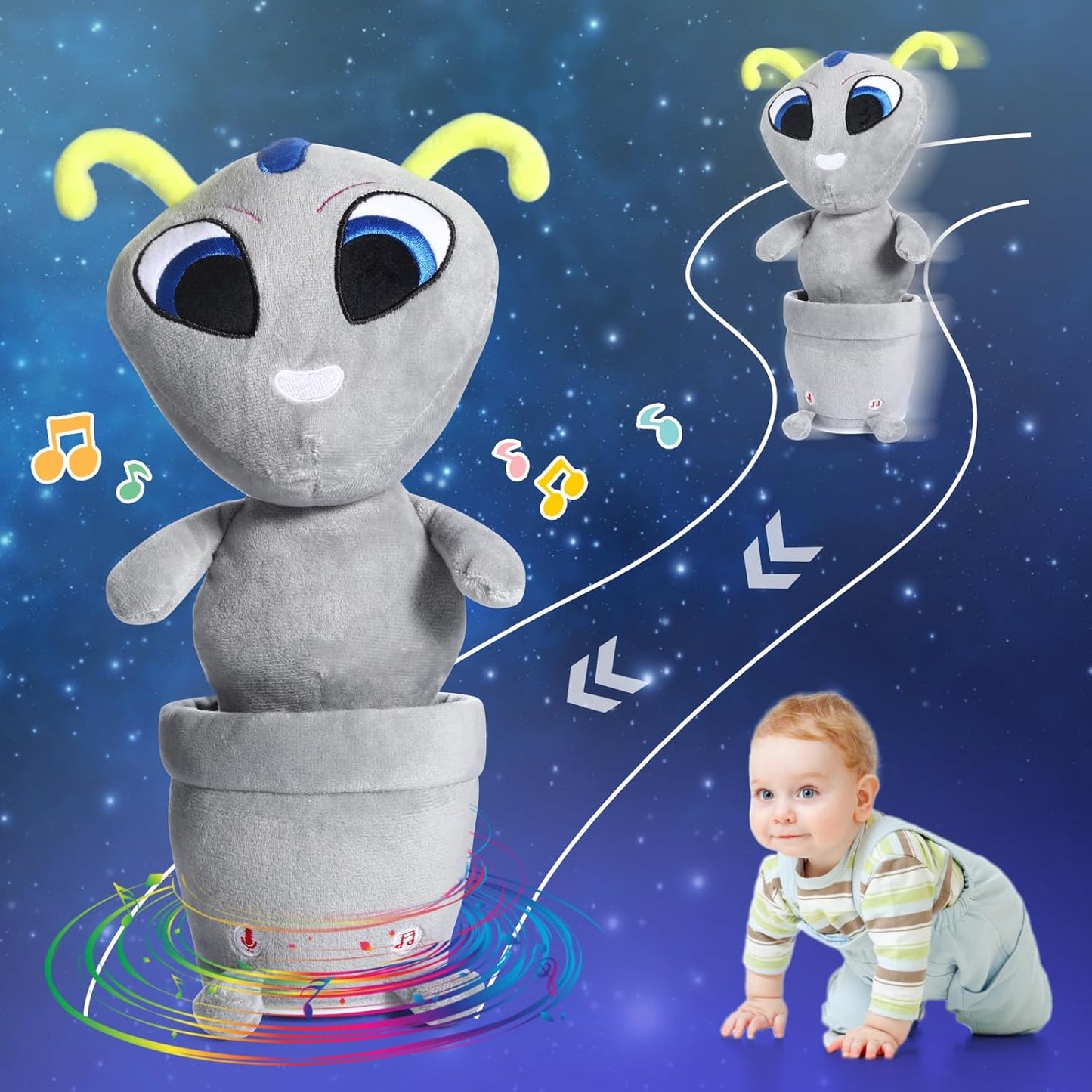Emoin Mimicking Alien Plush: Interactive Fun!