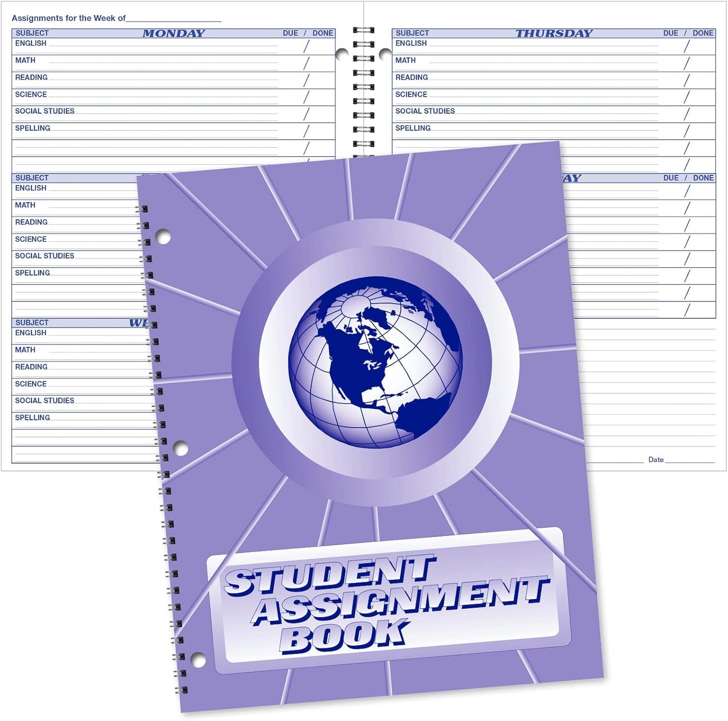 Ward Student Assignment Book - Stay Organized!