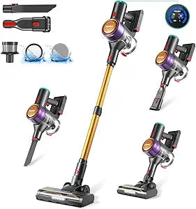 Moolan Cordless Vacuum Cleaner with Powerful Suction and LED