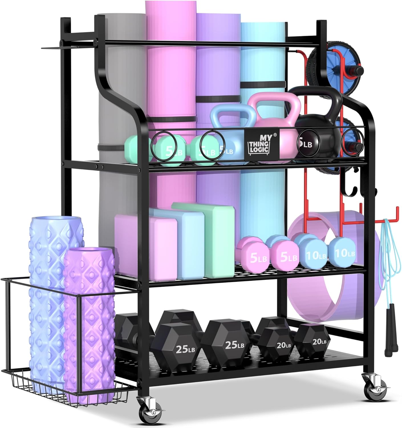 Mythinglogic Gym Equipment Organizer