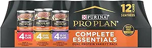 Purina Pro Plan Grain Free Wet Dog Food Variety Pack for Dogs