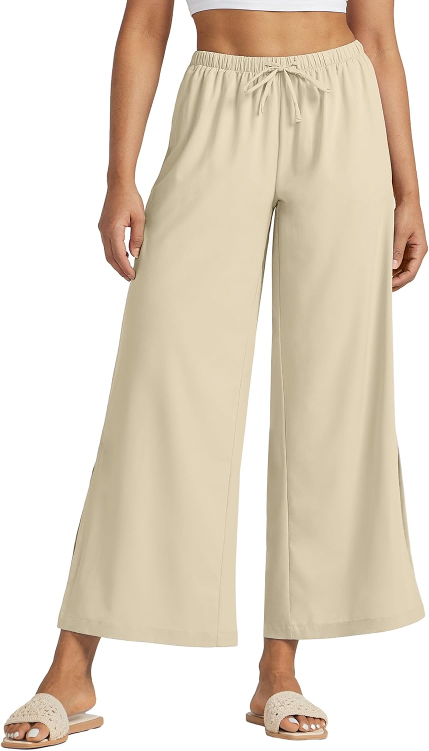 Willit Women's Wide Leg Pants for Sun Protection and Comfort