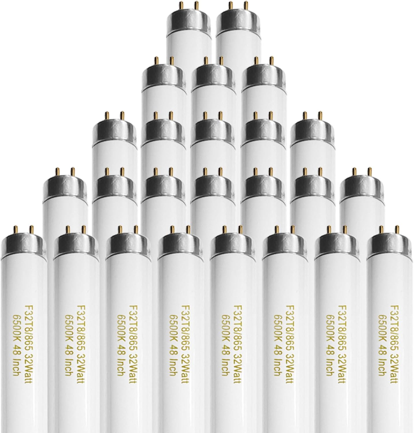 25 Pack T8 Fluorescent Bulbs 4 Foot for Bright Daylight Lighting
