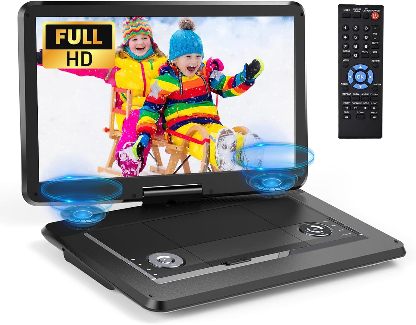 Arafuna 18 Portable DVD Player with 5-Hour Rechargeable Battery