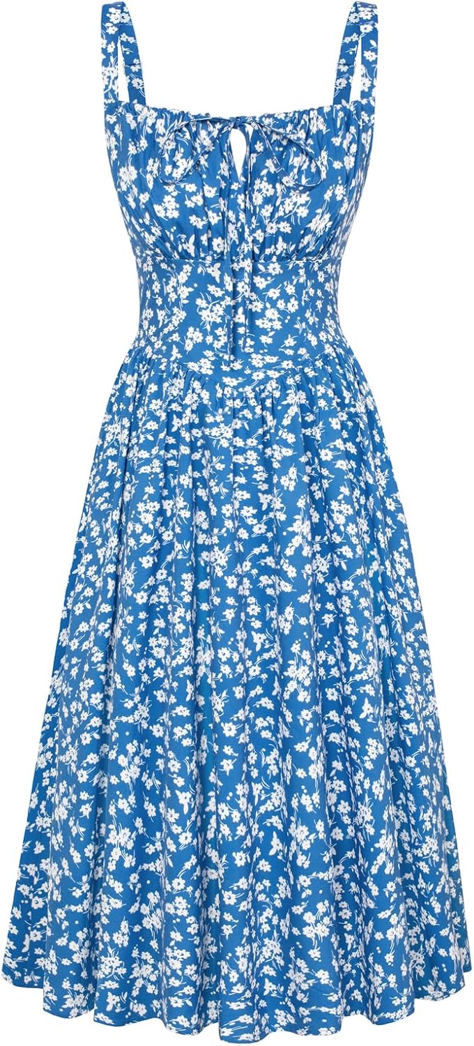 Floral Printed Corset Dress for Stylish Summer Outfits