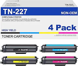 High Yield Toner Cartridge TN 227 Compatible for Brother Printers