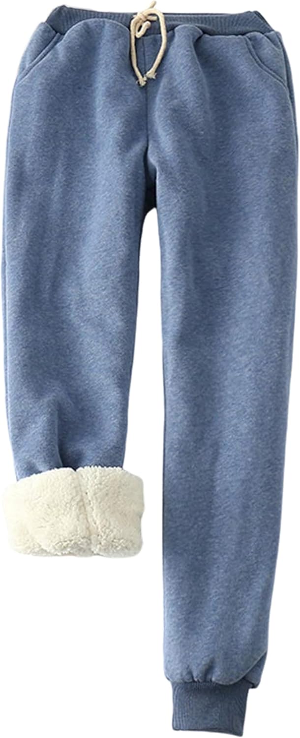 Yeokou Womens Sherpa Lined Sweatpants for Ultimate Warmth