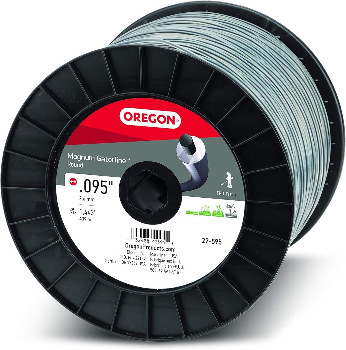 Oregon Magnum Gatorline 095 Trimmer Line for Heavy Duty Use