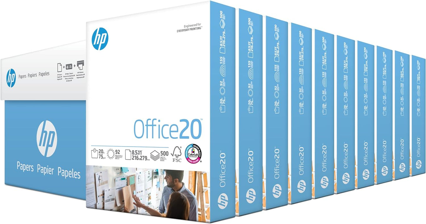 HP Printer Paper | Bright 92 | Made in USA | FSC Certified