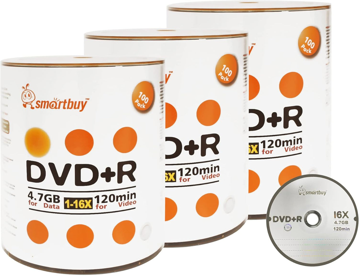 Smart Buy 300 Pack DVD+R 4.7GB 16X Recordable Discs Review