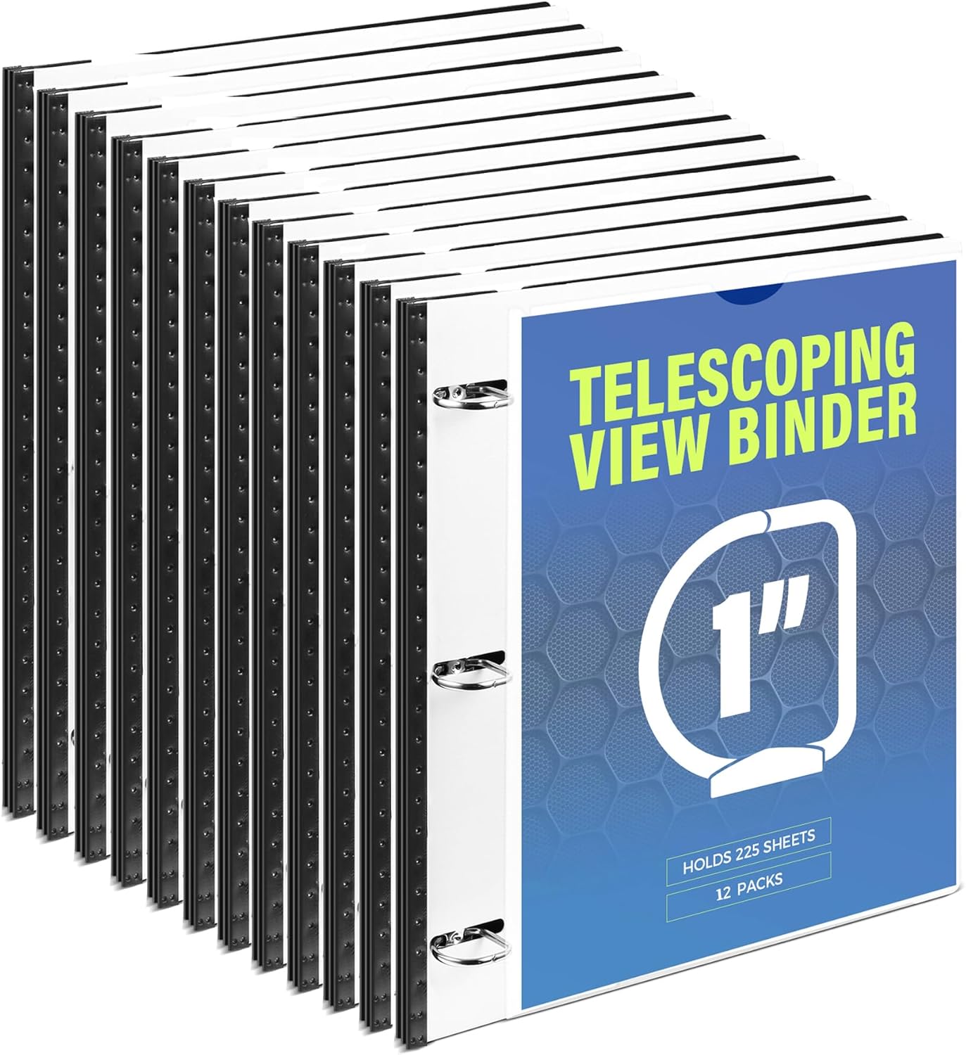 WOT I Telescoping 3 Ring Binder 1 Inch for Easy Portability