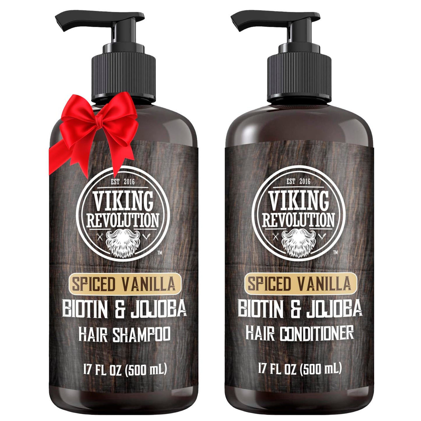 Viking Revolution Spiced Vanilla Men's Hair Set - Fight Thinning Hair