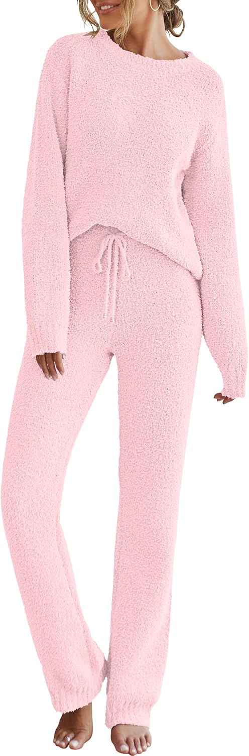 Cozy Fleece Pajama Sets for Women - Perfect Fall Lounge Wear