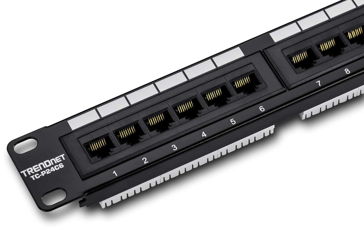 TRENDnet 24-Port Cat6 Patch Panel for Ethernet and Gigabit Use