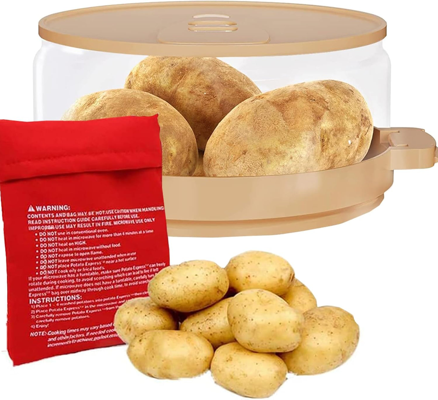 Velire Microwave Potato Cooker - Tender & Fluffy Spuds