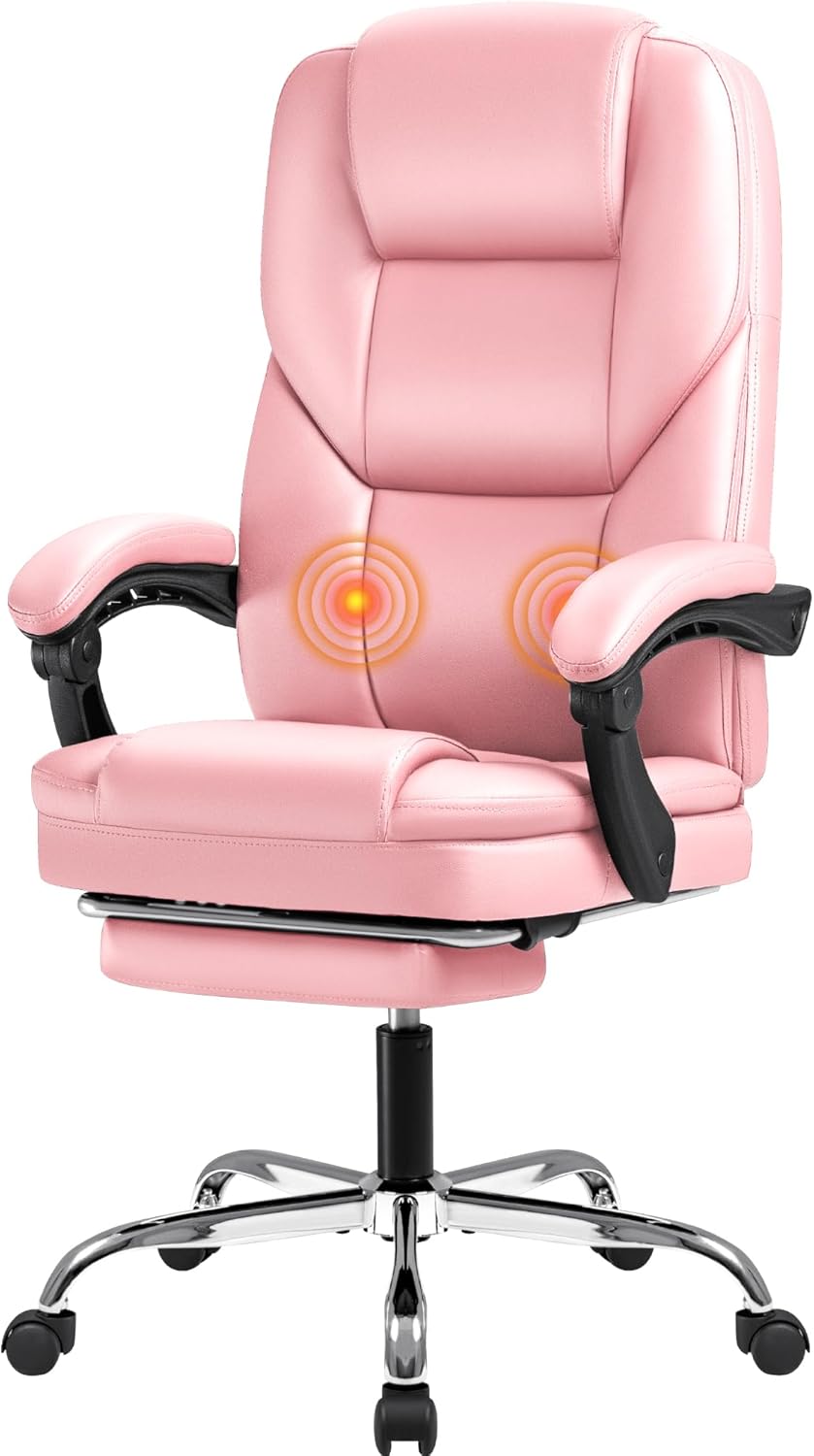Ergonomic Office Chair with Foot Rest for Big and Tall Users