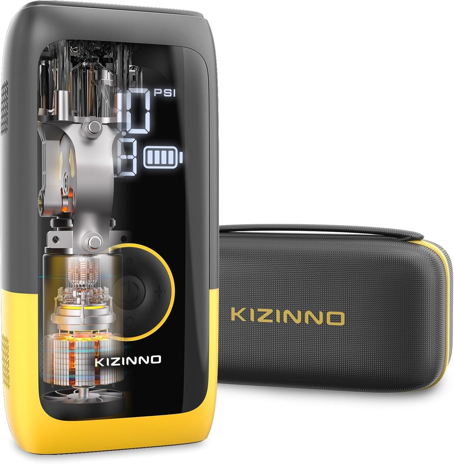 Ultra Fast Dual-Cylinder Tire Inflator - Reliable Power for Large Vehicles!