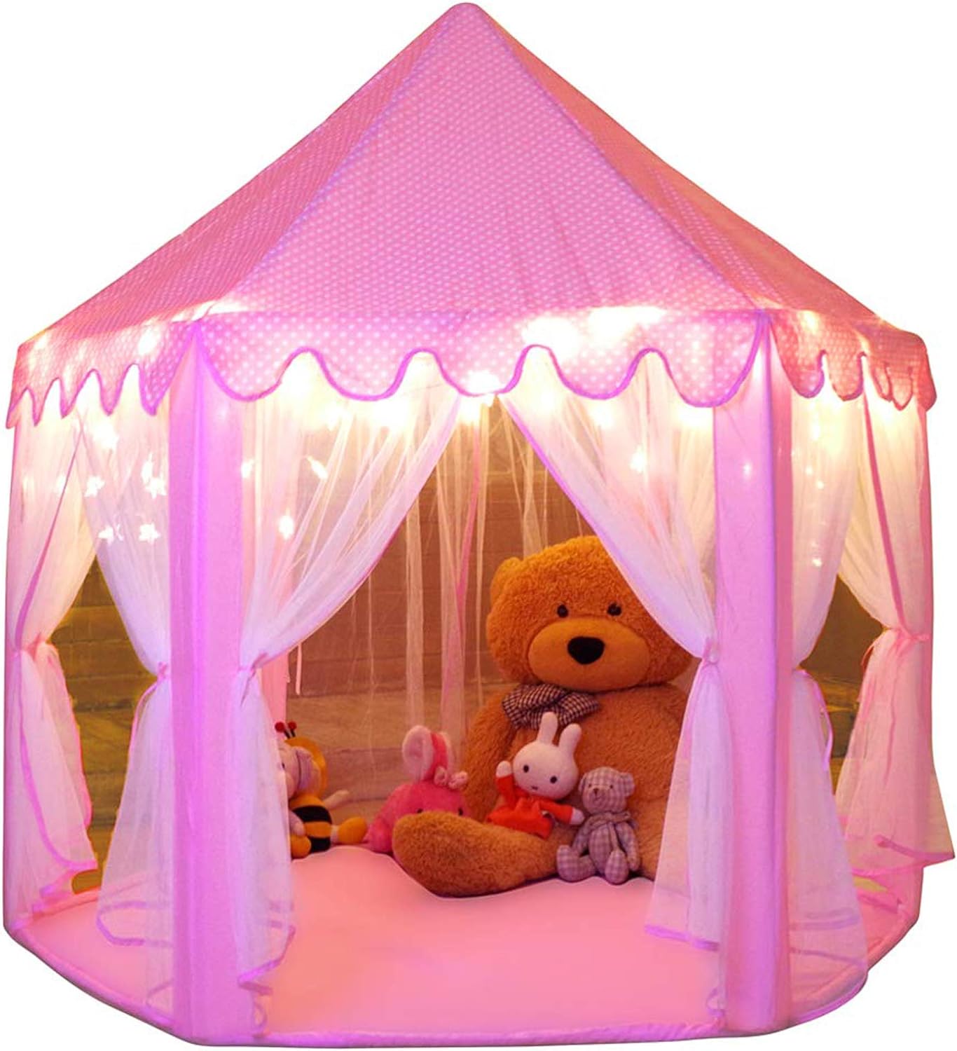 Princess Castle Play Tent for Magical Indoor Fun! 55'' x 53'' (DxH)