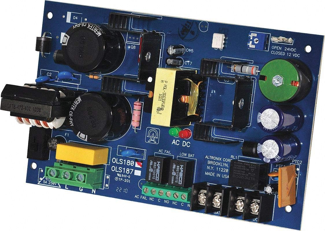 Altronix OLS180 12/24VDC 6A Power Supply Charger Board Review