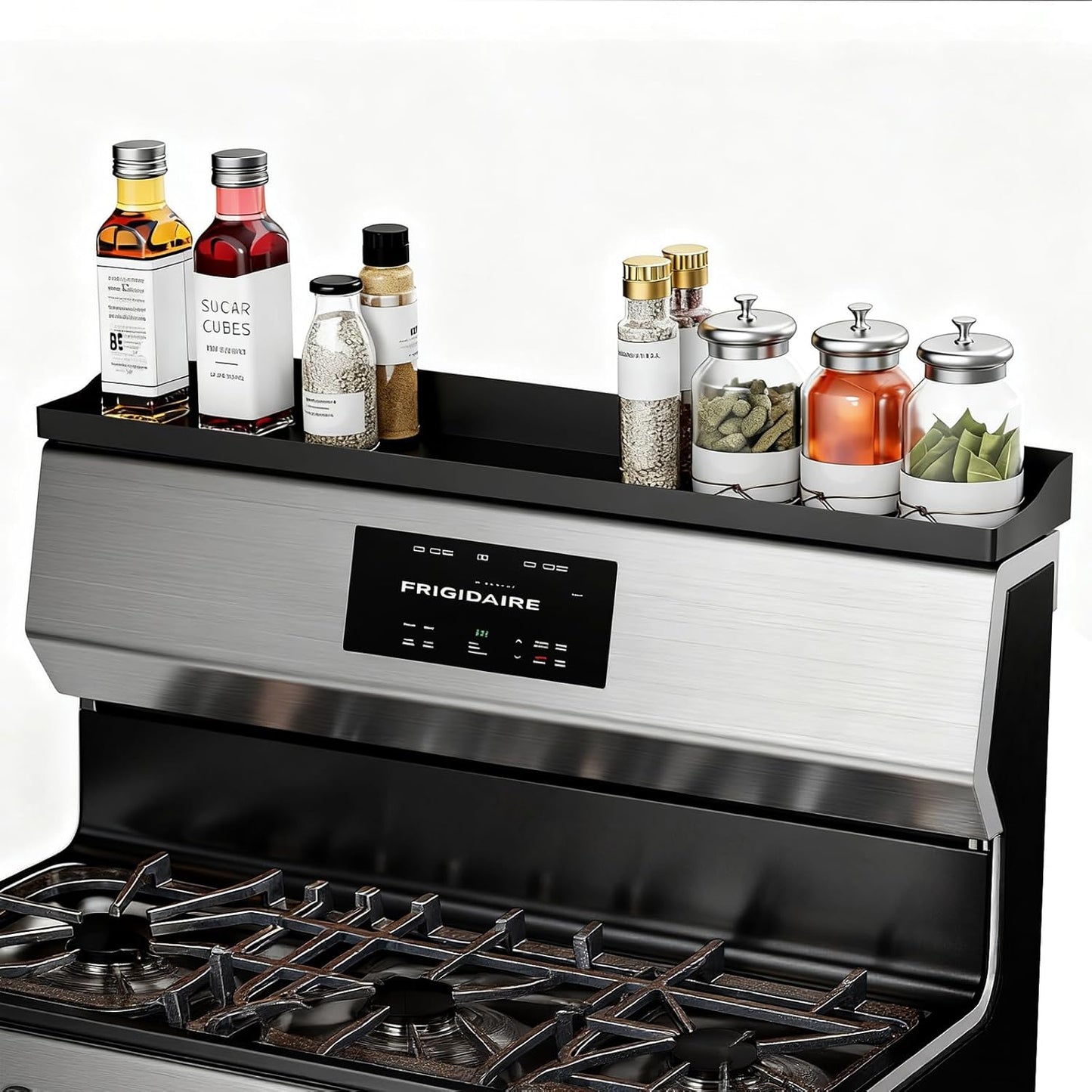 30 Magnetic Stove Top Shelf - Stainless Steel Spice Organizer
