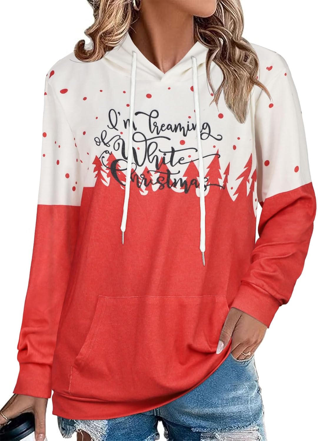 rosemia Women's Cozy Hoodie with Pocket - Stay Stylish & Comfortable!