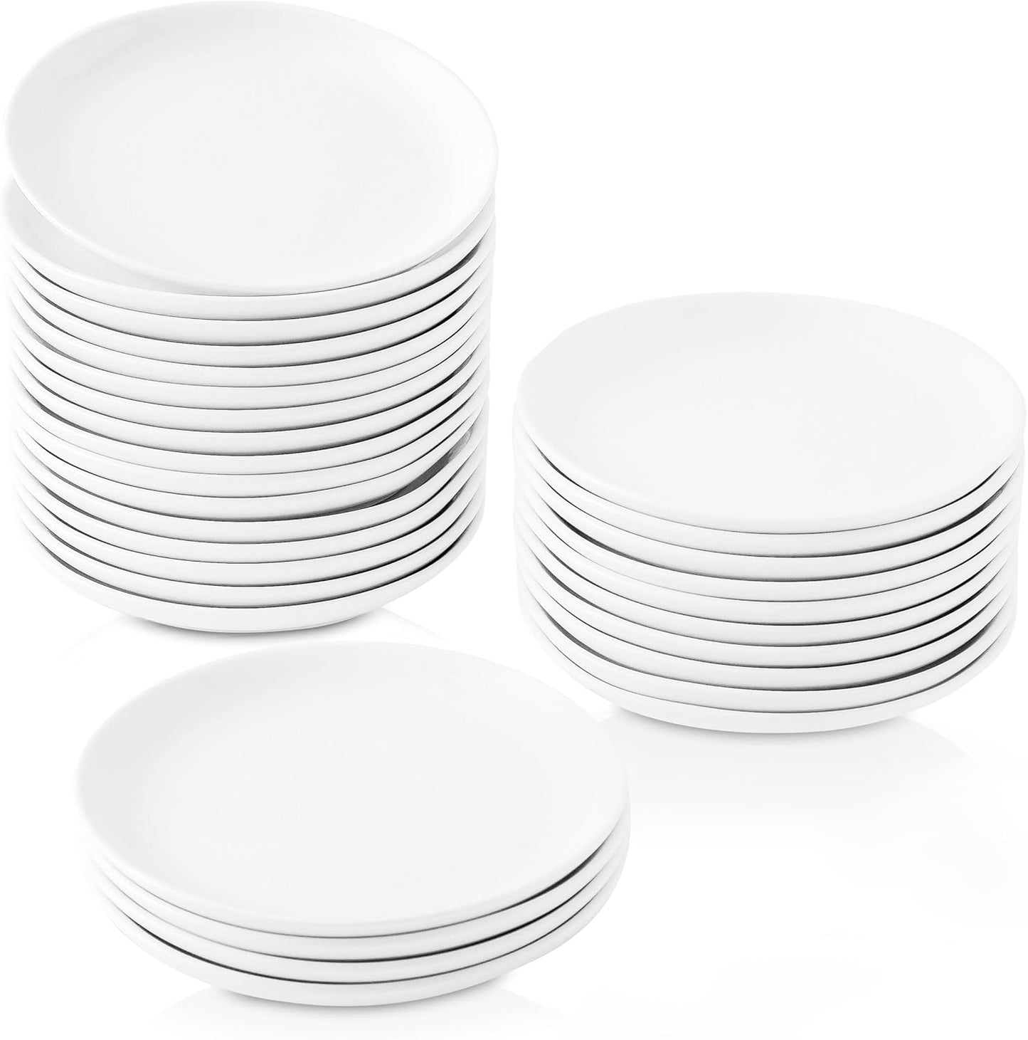 30-Piece Ceramic Appetizer Plates for Stylish Dining Needs