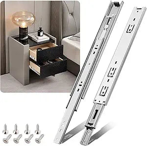 Full Extension Drawer Slides with 100lb Capacity for Cabinets