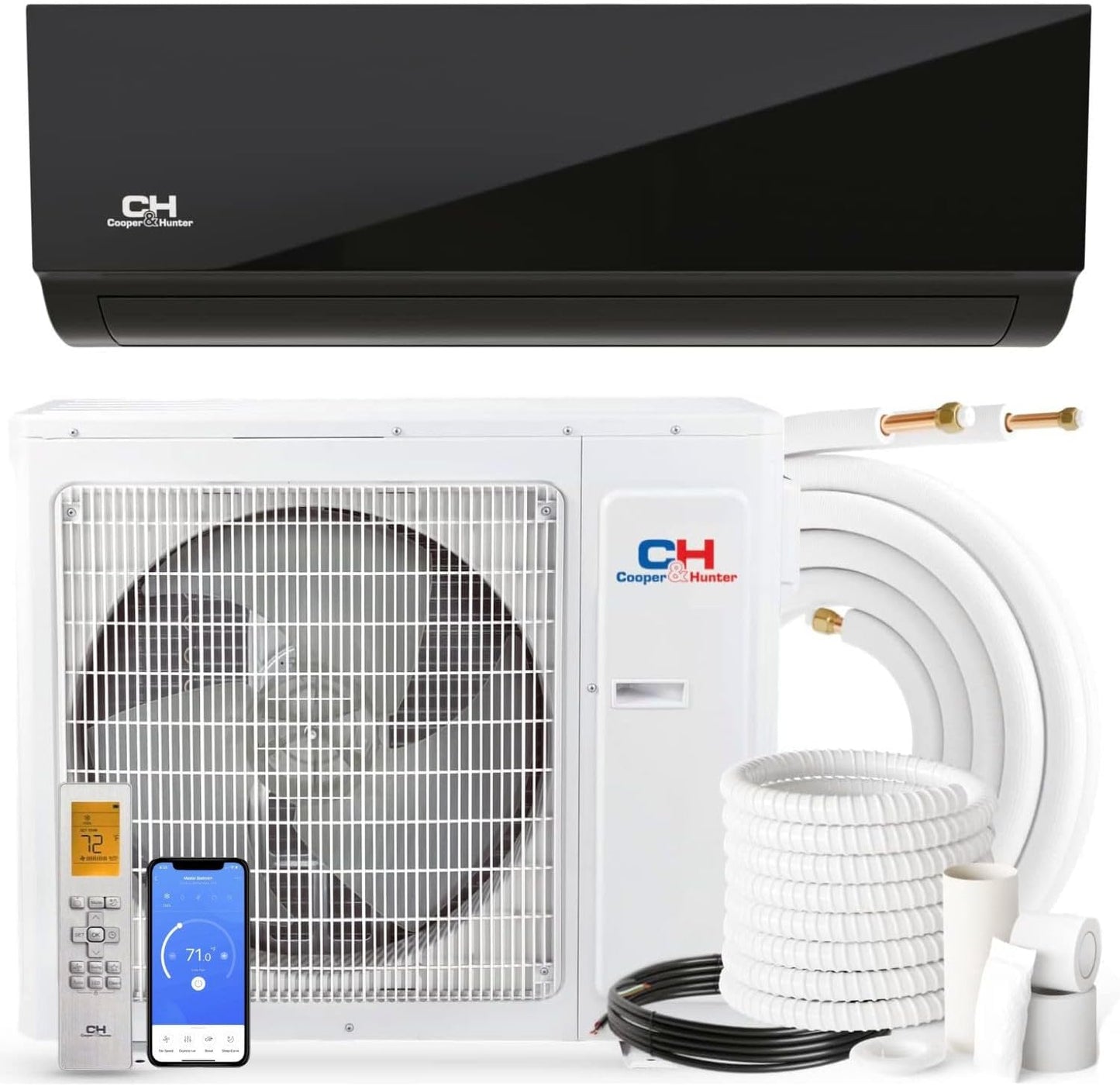 Efficient 9,000 BTU Mini Split AC/Heater Kit