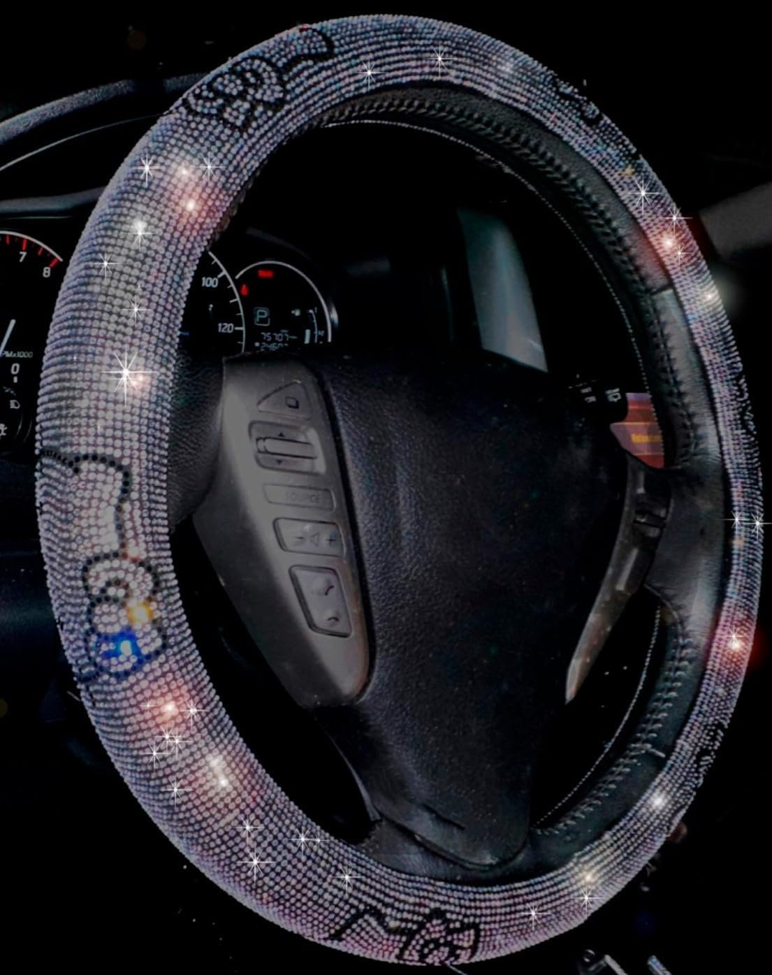 Ultra Bling Steering Wheel Cover with Sparkly Rhinestones