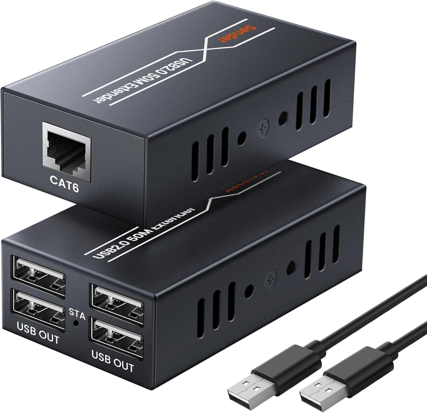 Avedio Links 164ft USB Extender Over Cat6/7 for Multiple Devices
