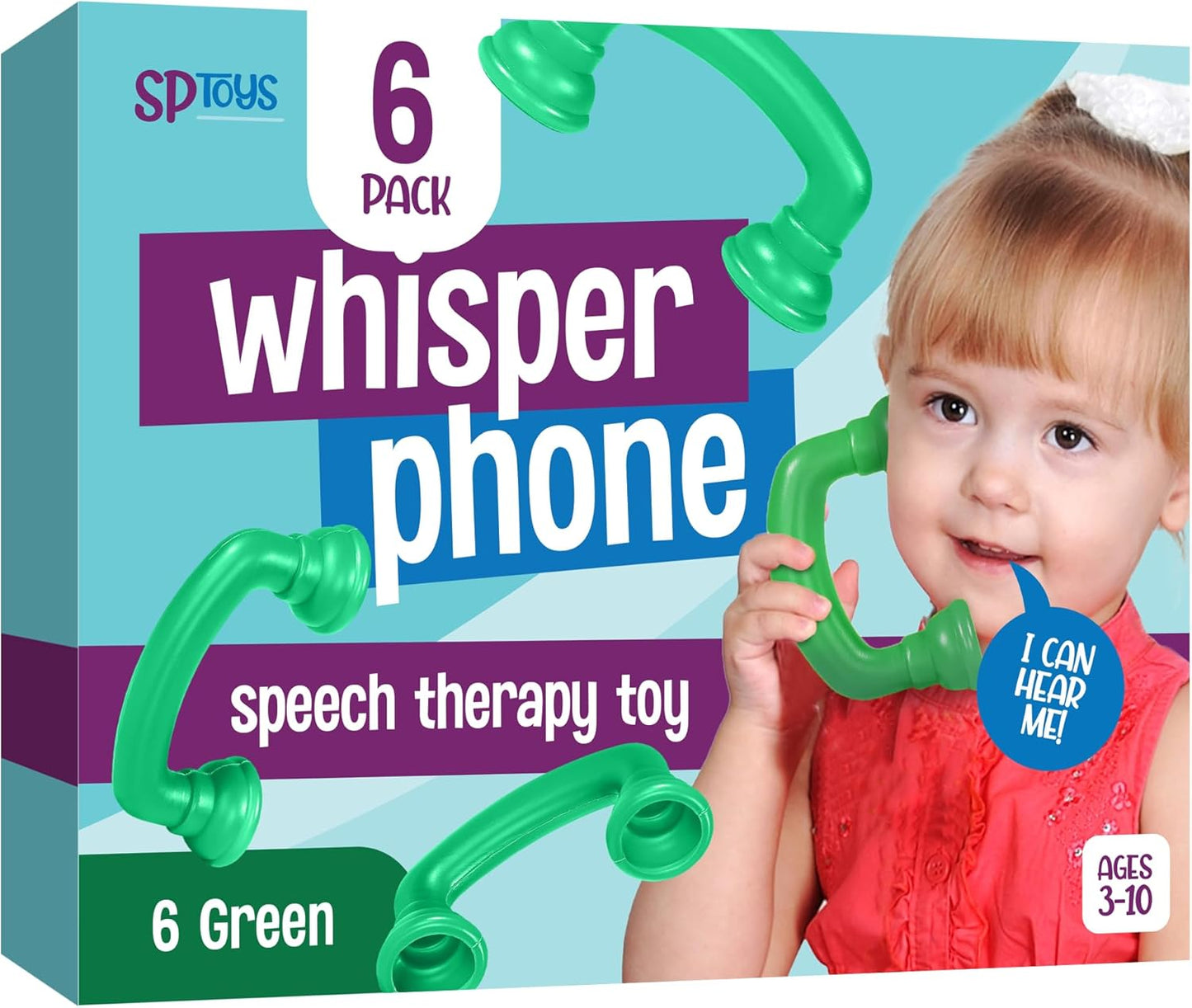 Green Whisper Phones 6 Pack - Boosts Reading Fluency!