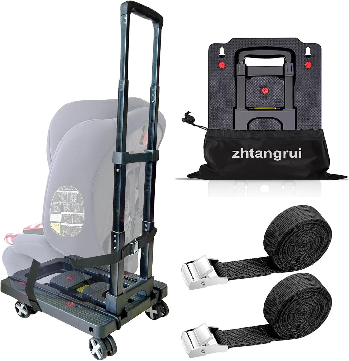 Folding Airport Car Seat Dolly - Easy Travel