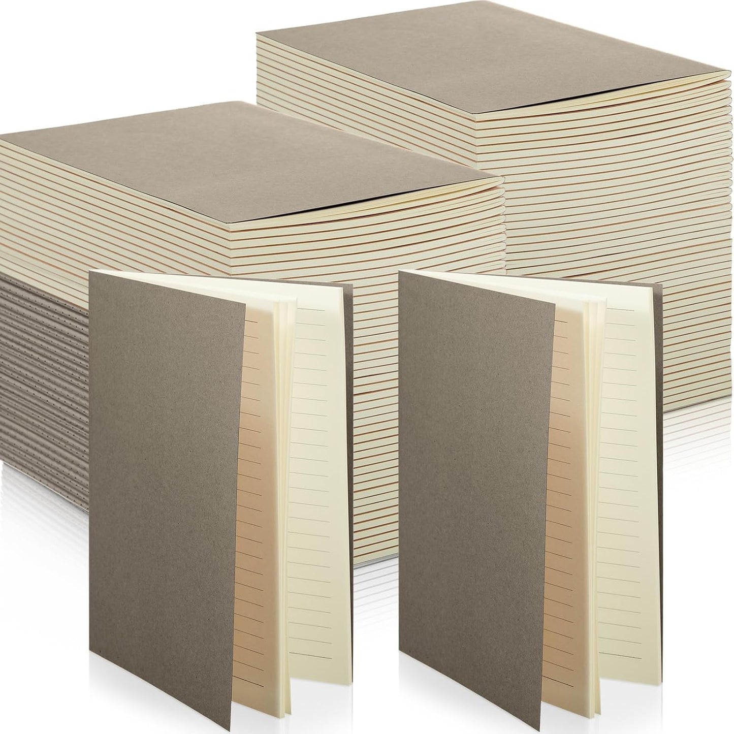 150 Pack Kraft Notebook Journals for Writing and Sketching