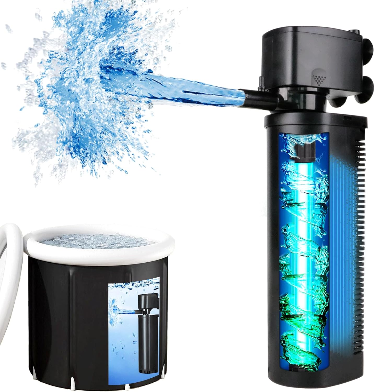 TARARIUM 600GPH Cold Plunge Filter for Clean Ice Baths