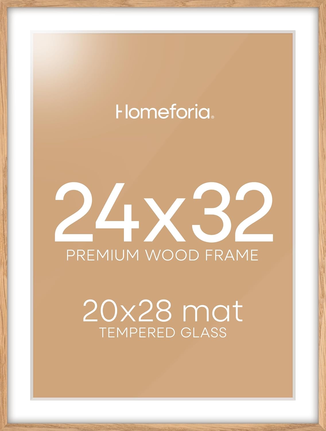 32x24 Poster Frame in Natural Oak for Elegant Display