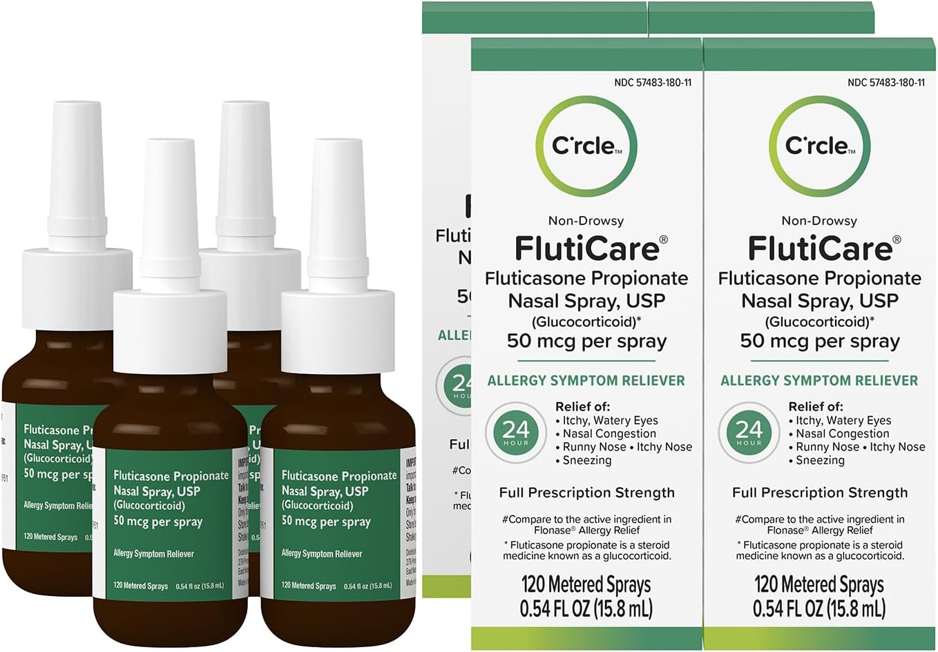 Fluticasone Propionate Nasal Spray for Allergy Relief 120 Sprays