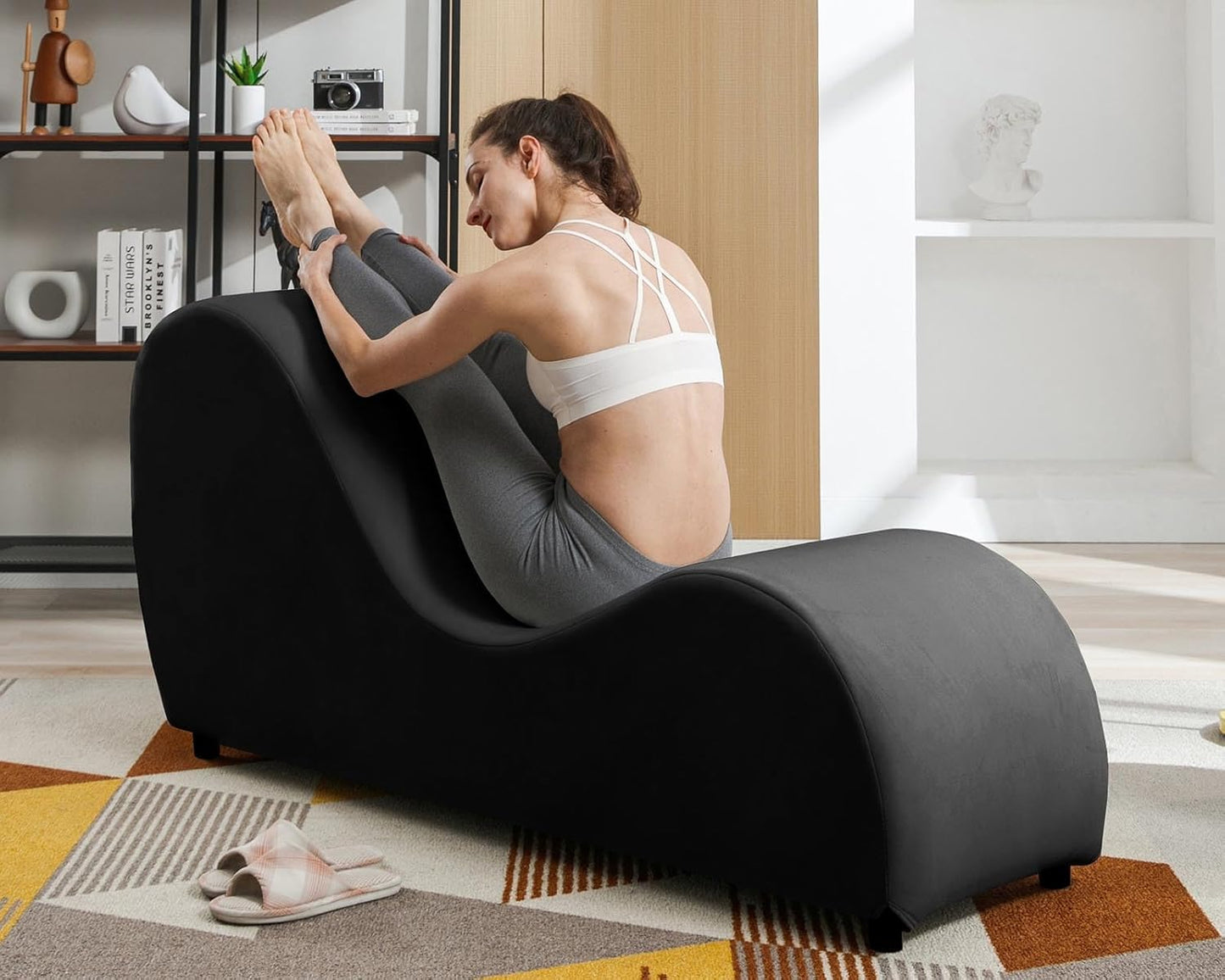 MUZZ Velvet Yoga Chair - Adult Relaxation