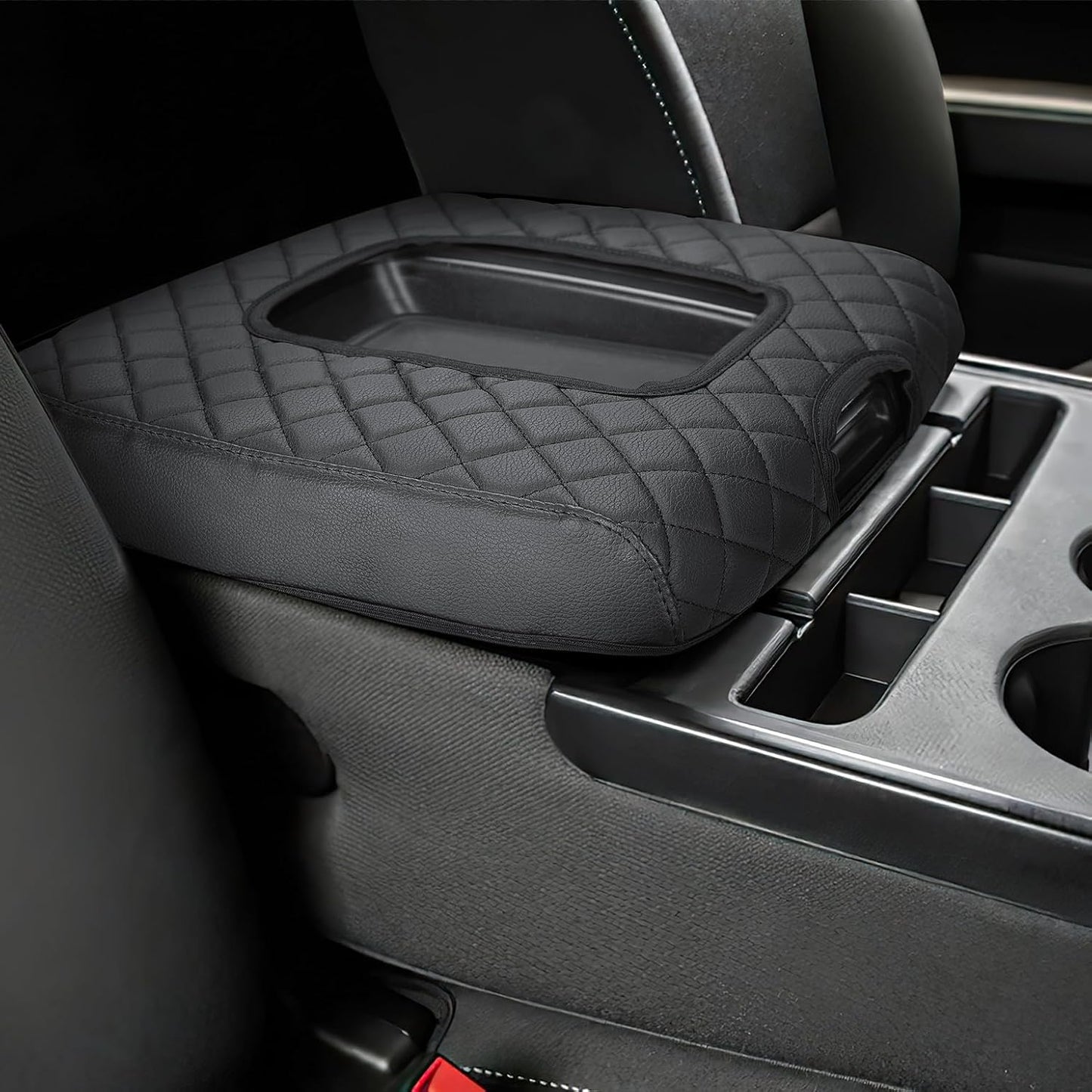 Durable JOYTUTUS Center Console Cover for Silverado Sierra 2014-2018