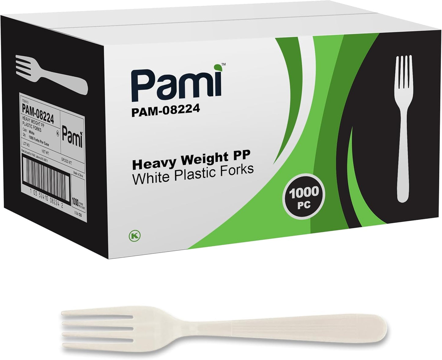 1000-Count Heavy-Duty Disposable Plastic Forks for Events