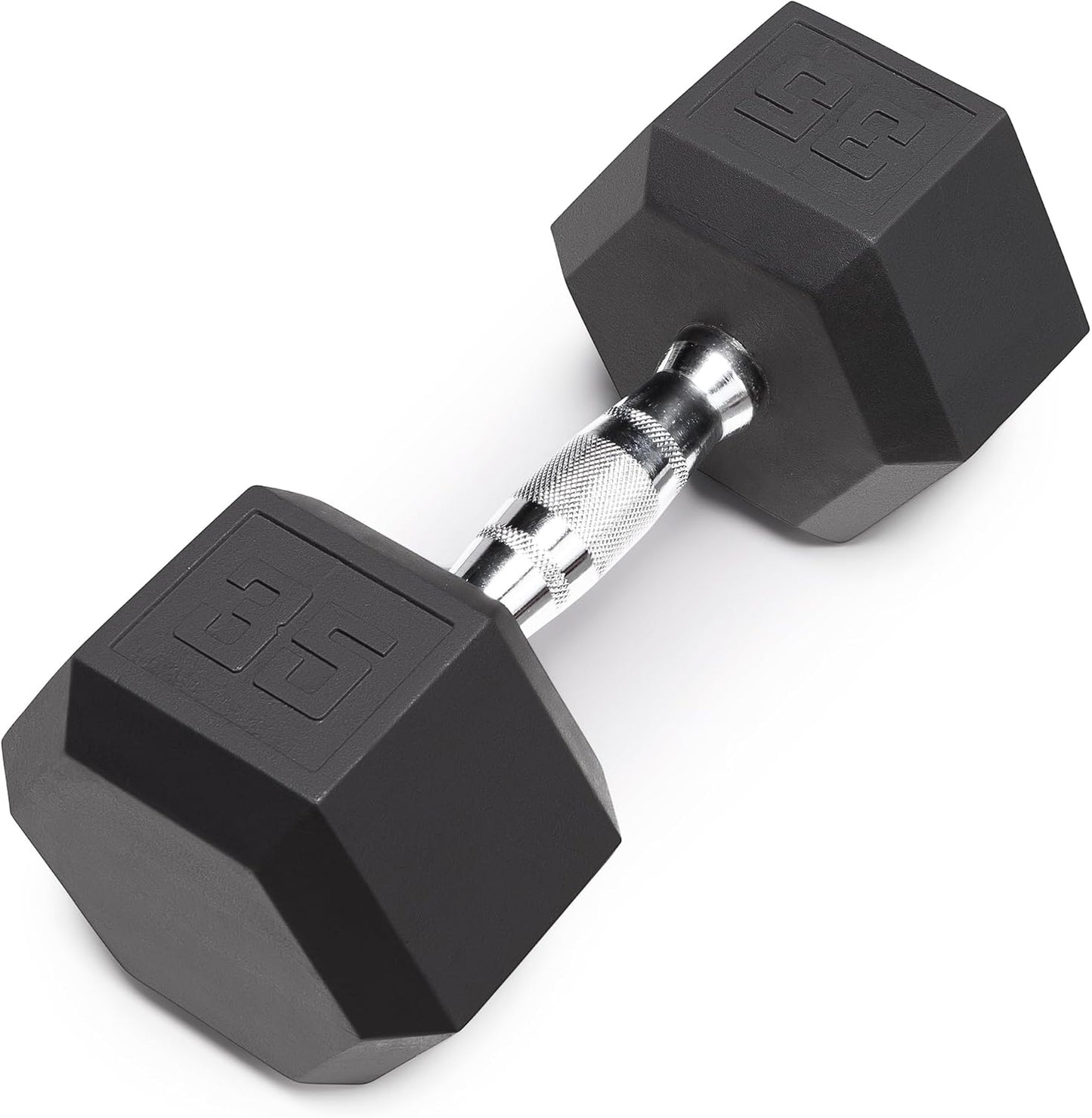 Marcy Classic Rubber Hex Dumbbell for Strength Training & Fitness